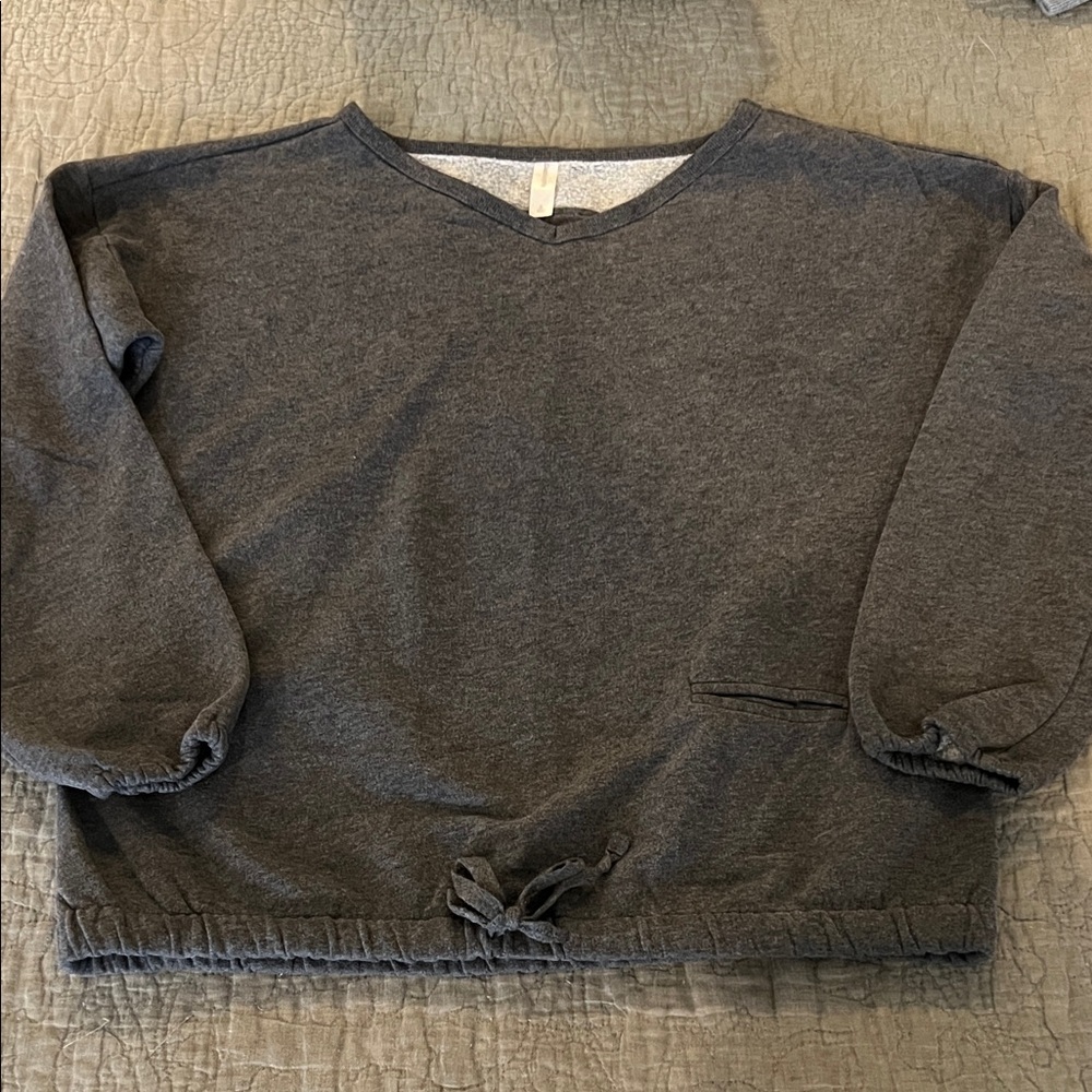 Charcoal Gray women’s GapBodyFit Sweatshirt